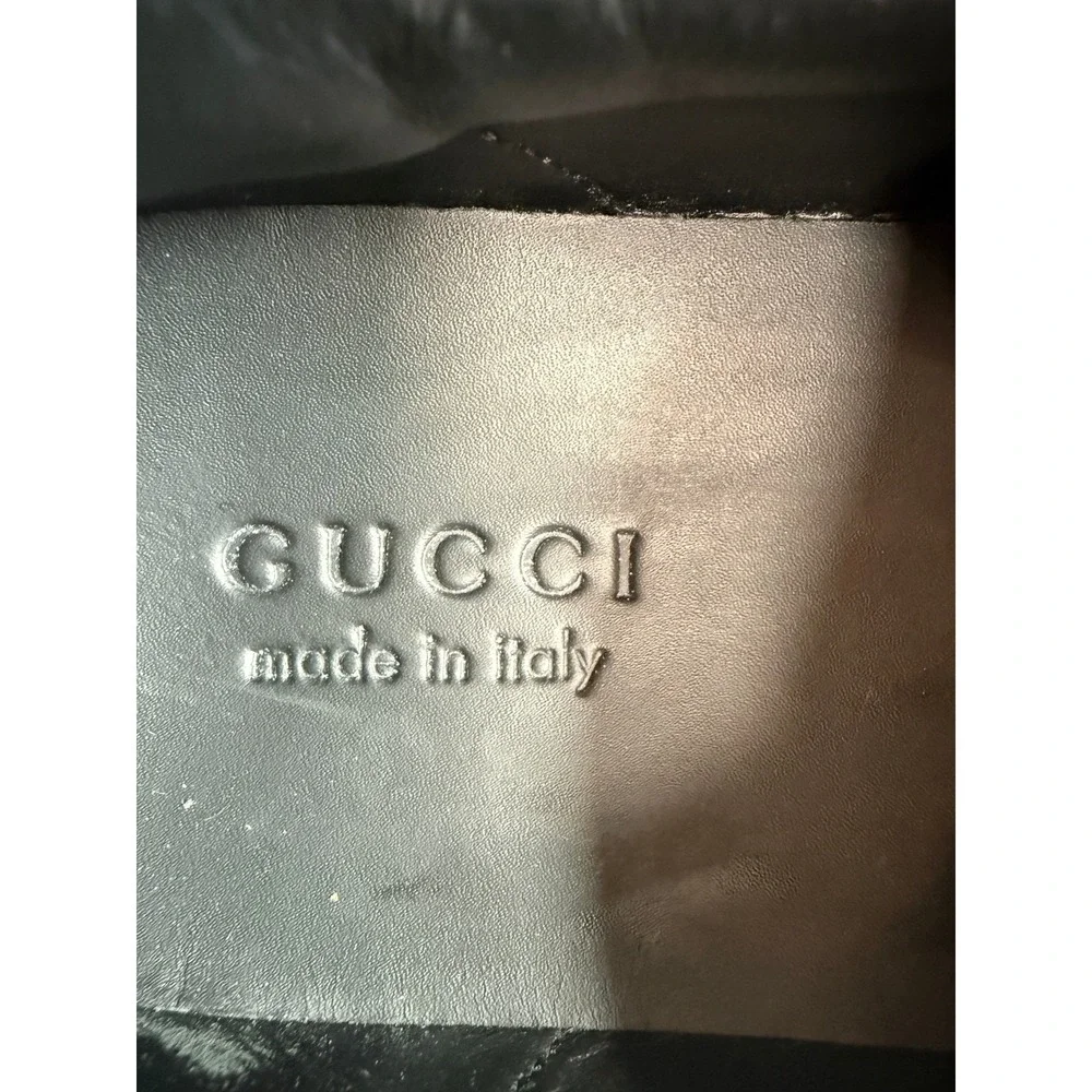 Gucci Ace GG Supreme Tiger Web Stripe Sneakers Black Leather Men US 11 Ebay Cert
